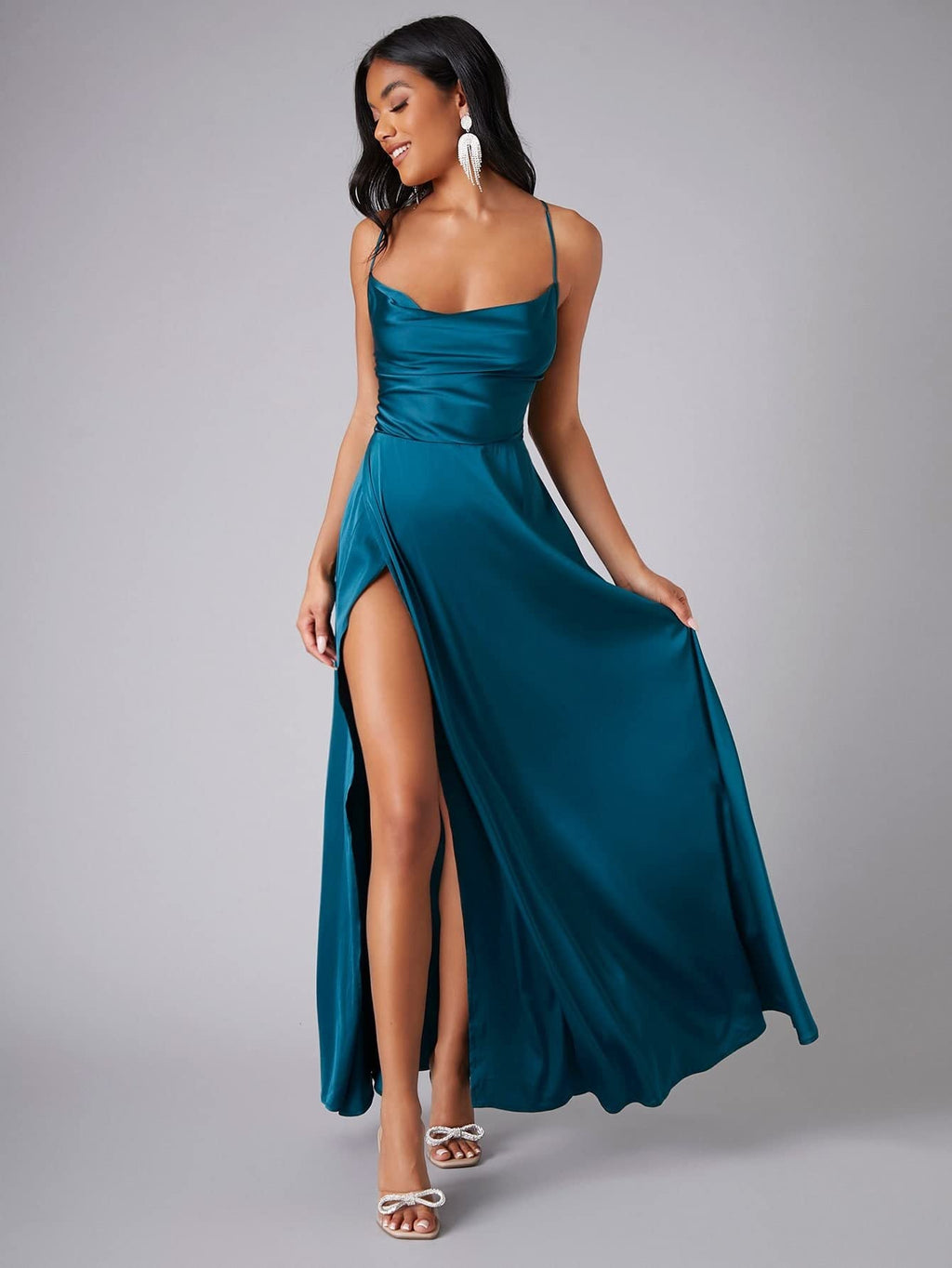 Women Spring Summer Sleeveless Maxi Dress With Flowing Silhouette And Full-Length Hem
