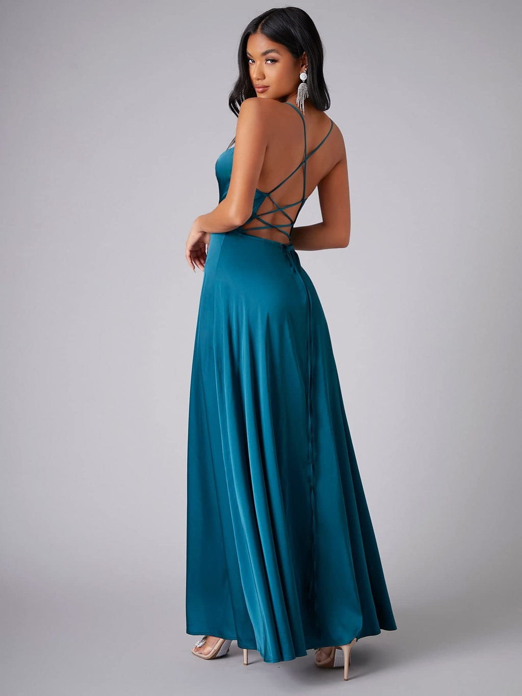 Women Spring Summer Sleeveless Maxi Dress With Flowing Silhouette And Full-Length Hem