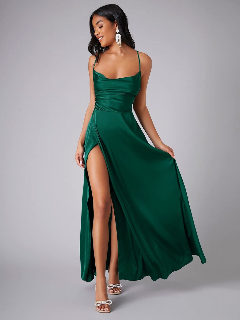 Women Spring Summer Sleeveless Maxi Dress With Flowing Silhouette And Full-Length Hem