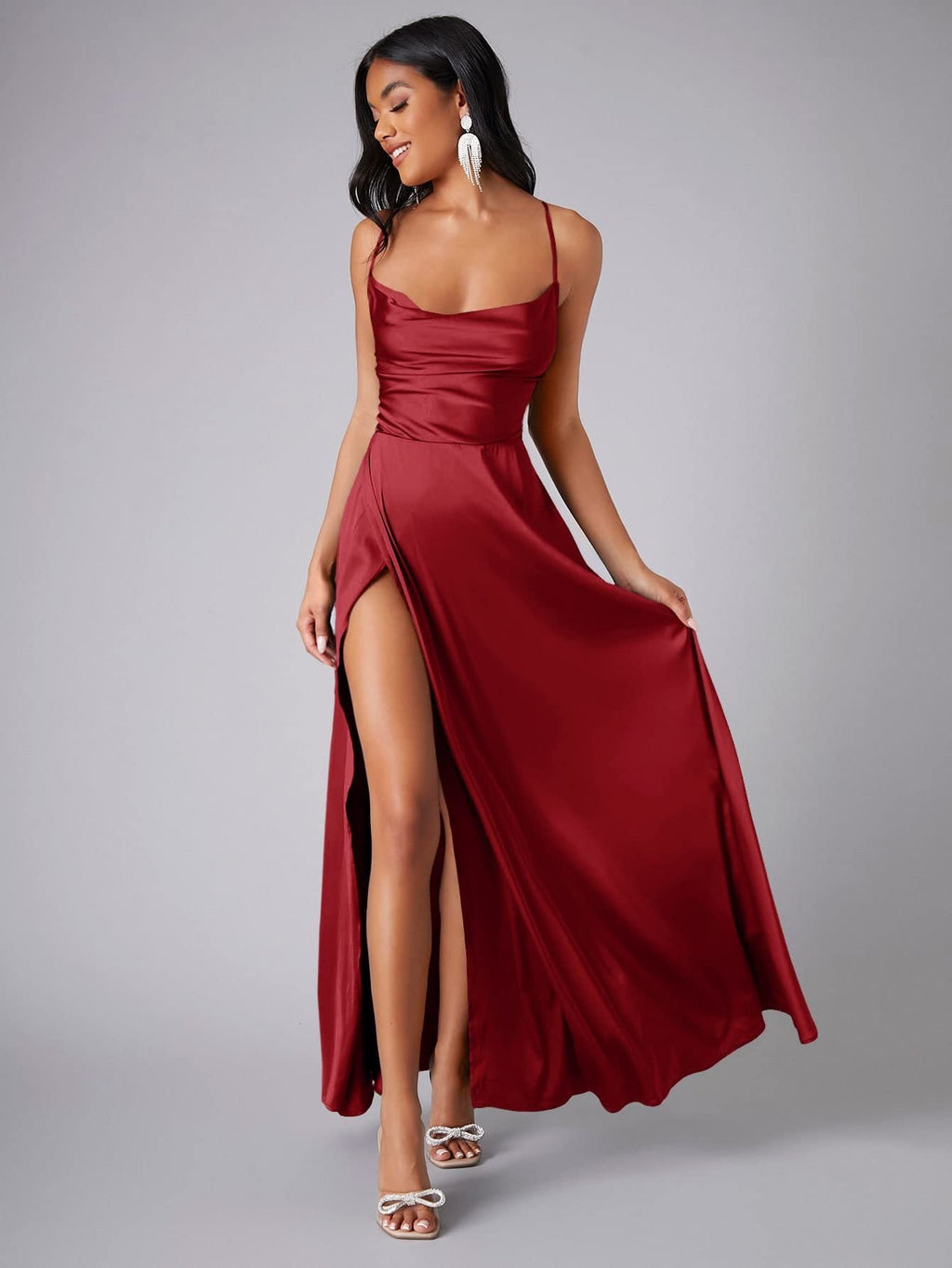 Women Spring Summer Sleeveless Maxi Dress With Flowing Silhouette And Full-Length Hem