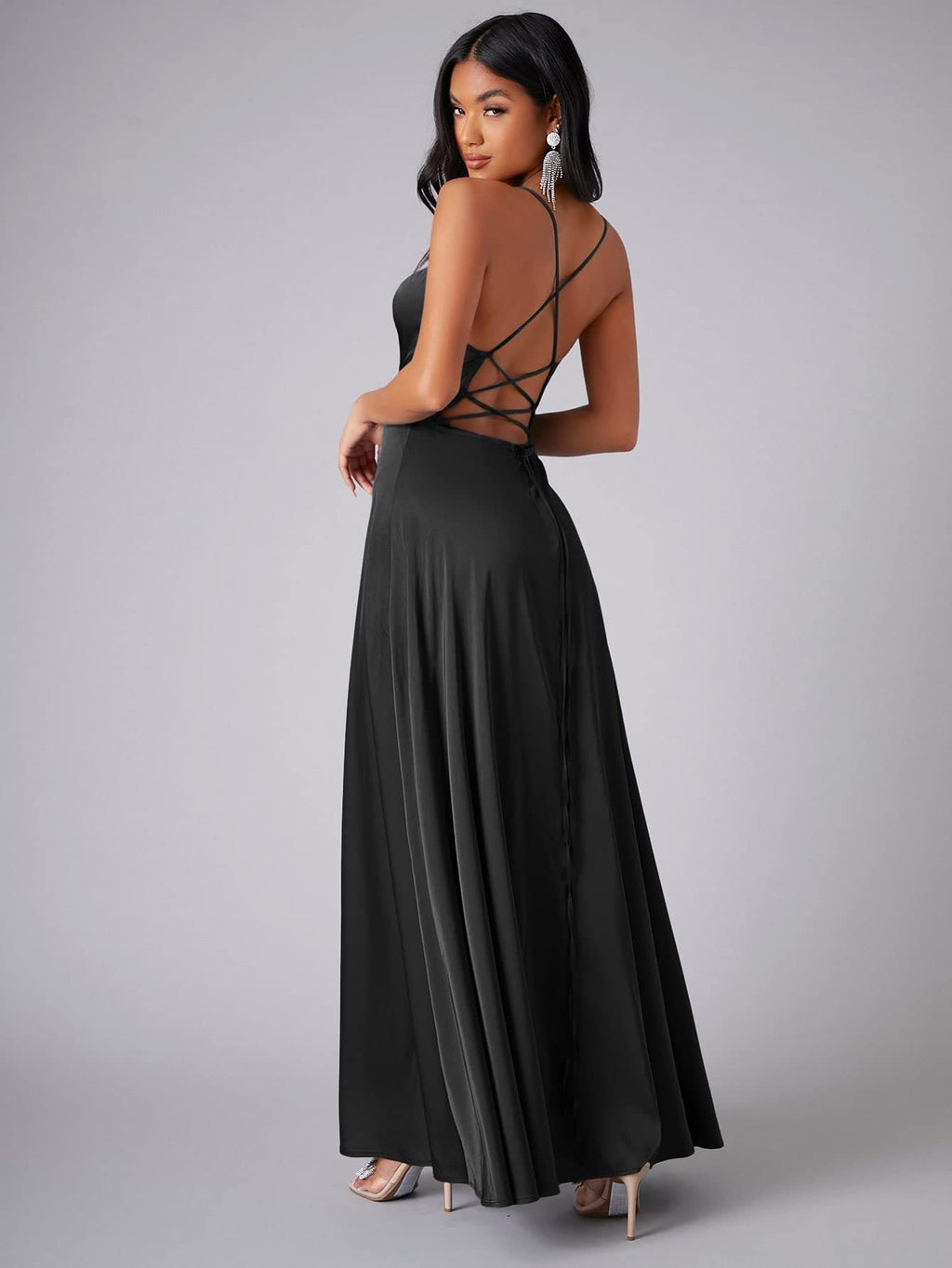 Women Spring Summer Sleeveless Maxi Dress With Flowing Silhouette And Full-Length Hem