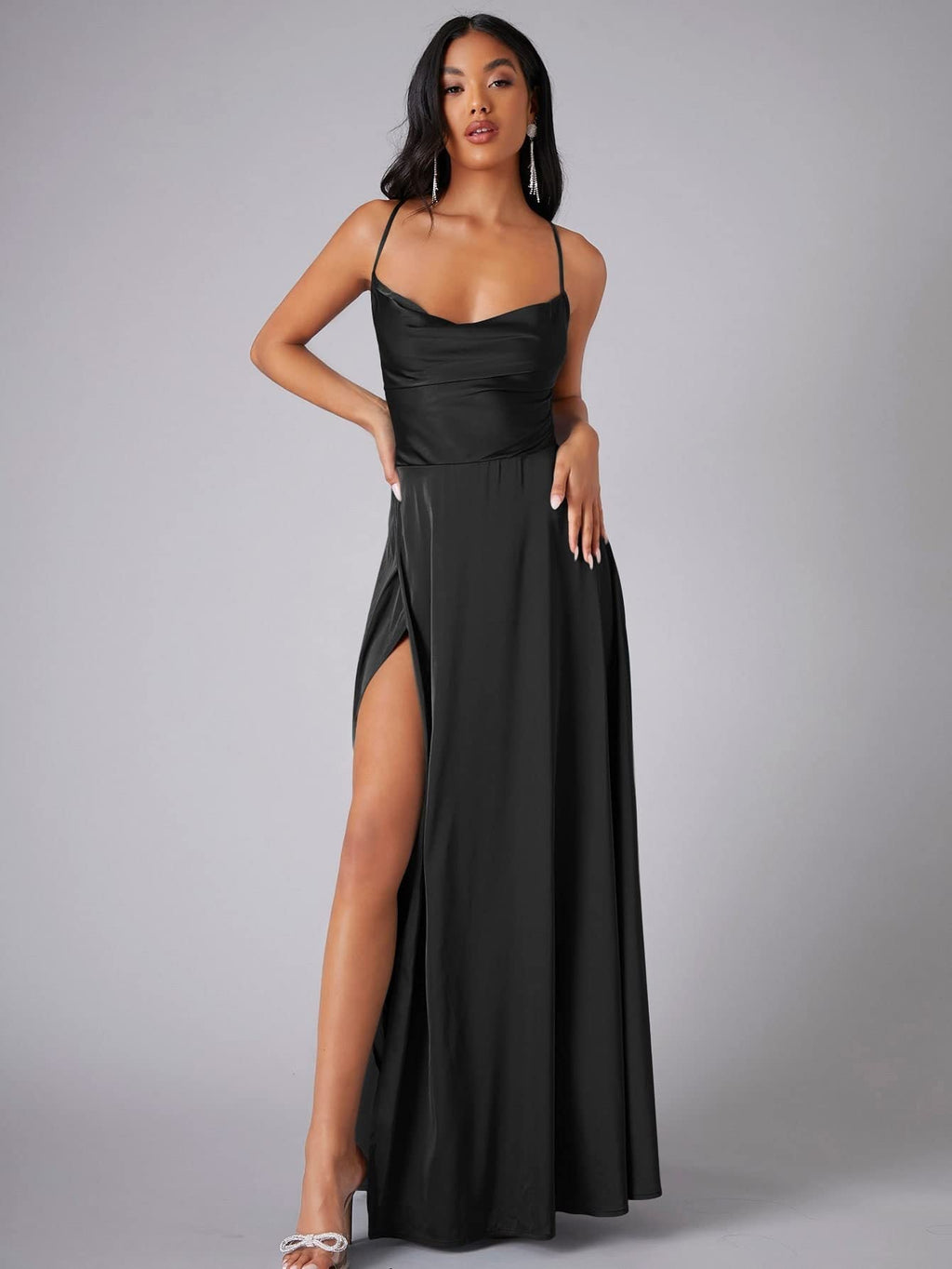 Women Spring Summer Sleeveless Maxi Dress With Flowing Silhouette And Full-Length Hem